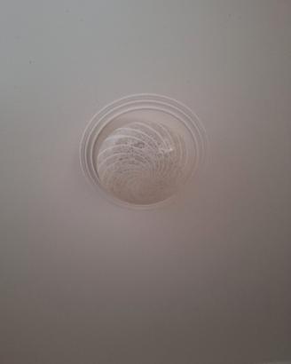 Plafoniera in vetro di Murano lavorato a spirale