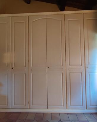 Armadio sei ante stile shabby 