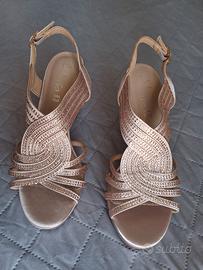 sandali con psiettes n37 ecopelle tacco 9 zeppa 2c