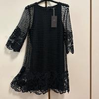 Abito nero di pizzo Zara tg.L nuovo con cartellino