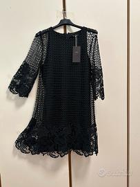 Abito nero di pizzo Zara tg.L nuovo con cartellino