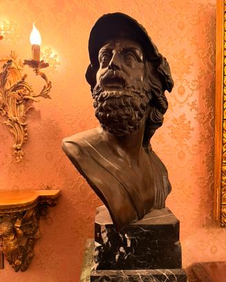 busto in bronzo che raffigura l'eroe greco Aiace