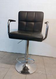 Sgabello girevole in similpelle