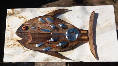 Pesce di legno materiali di recupero
