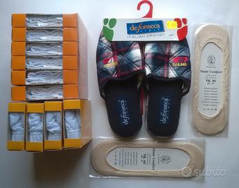10 slip uomo taglia 6, 1 paio ciabatte uomo 42/43