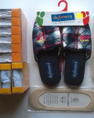 10 slip uomo taglia 6, 1 paio ciabatte uomo 42/43
