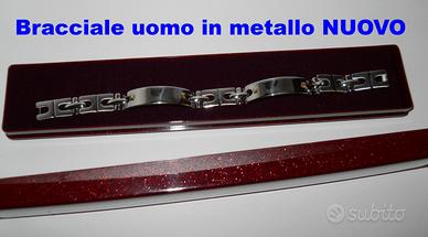 Bracciale uomo in metallo con suo astuccio - Nuovo