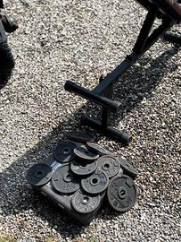 Manubri con pesi per palestra