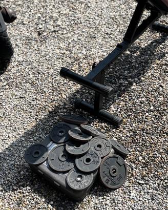 Manubri con pesi per palestra