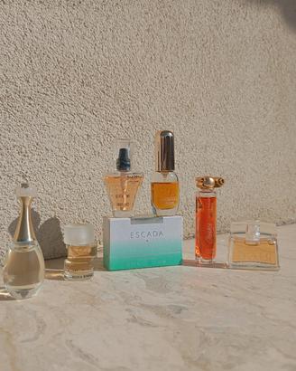 Lotto miniature profumo donna Dior e altri 