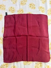 Fazzoletto Tie Rack in seta colore borgogna