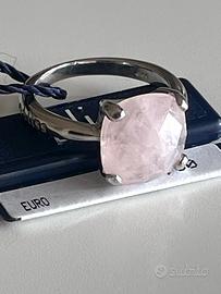 20 - anello bliss quarzo rosa chiaro