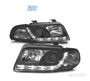 FARI PER AUDI A4 B5 94-99 LUCE DIURNA A LED FONDO 