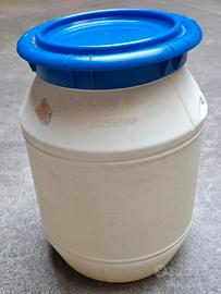 Fusto 30 litri circa, bianco- tappo vite plastica