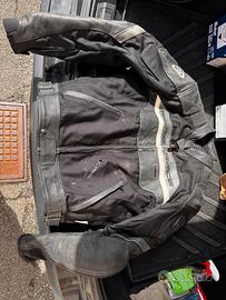 Giubbotto in pelle per moto, marca ixs