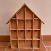 Bacheca portaoggetti portachiavi in legno