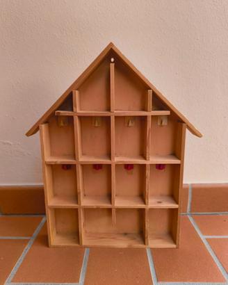 Bacheca portaoggetti portachiavi in legno