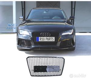GRIGLIA AUDI A7 C7 4G 10-14 PDC LOOK RS NERO LUCID