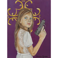 Quadro arte contemporanea (la sposa)