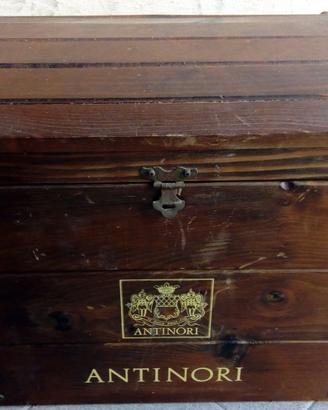 Cassa baule per bottiglie vino e altro Antinori
