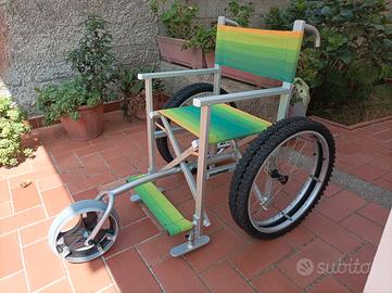 sedia a rotelle da spiaggia