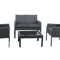 Set rattan Caos completo di cuscini