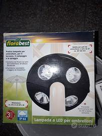 lampada per ombrellone