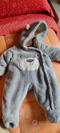 Tuta invernale intera neonato 1/3 mesi