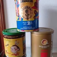 barattoli caffè vuoti da collezione