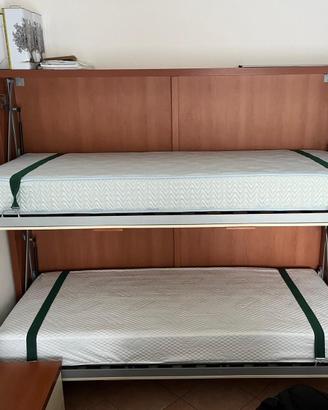 Letto a castello a scomparsa moretto marflex