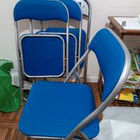 Set di 4 sedie pieghevoli