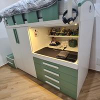 Cameretta Soppalco(2021)Armadio e Scrivania