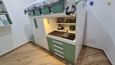 Cameretta Soppalco(2021)Armadio e Scrivania
