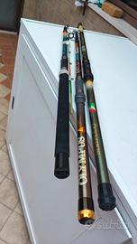 3 canne da pesca 