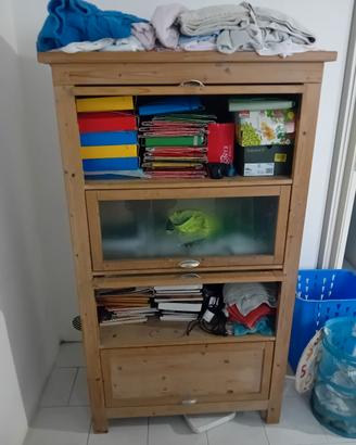 Libreria/Scaffale in legno massello - Stile rustic