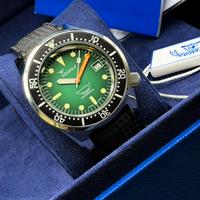 Squale 1521 Green Ray Rubber