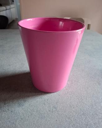 Vaso decorativo ceramica fuxia per piante o altro 