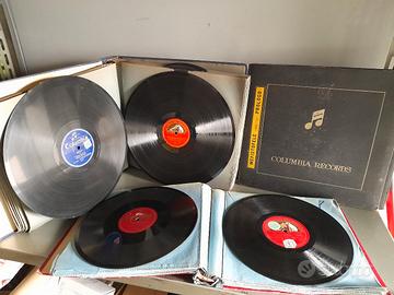 Vecchi Dischi 78" di lirica e jazz-band americane 