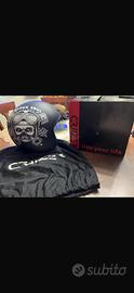 casco moto custom cruizer pelle nero opaco 