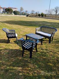 Set,salotto da giardino o terazzo