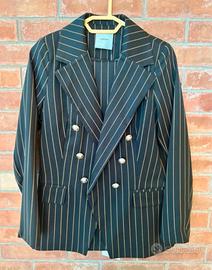 Blazer + pantalone donna LUMINA gessato Tg S NUOVO