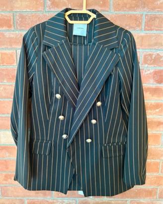 Blazer + pantalone donna LUMINA gessato Tg S NUOVO