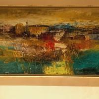 Quadro a olio su tela di Gelindo Crivellaro