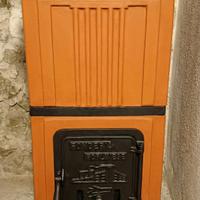 Stufa in terracotta "La Forlivese" vintage 
