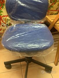 Sedia operativa Design blu