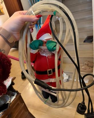 Babbo Natale con illuminazione