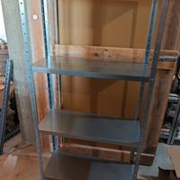 scaffali in metallo a 4 ripiani cm75x30x145h