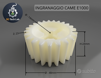 Ingranaggio CAME E1000 E450 Nylon PA6 Stampato
