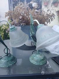 Coppia lumini più lampadario