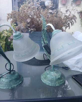 Coppia lumini più lampadario
